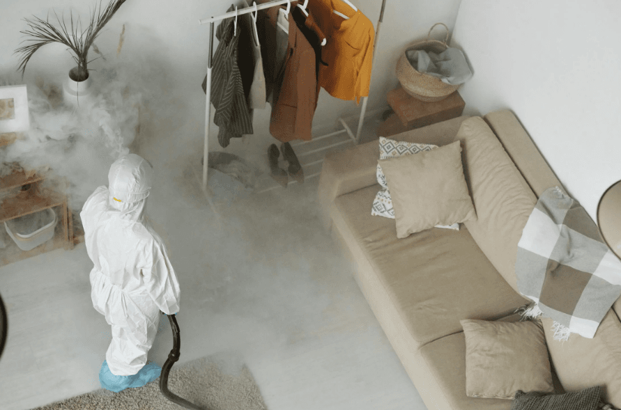 After-process deodorization, step 5 of the Fortify 24/7 pest control process